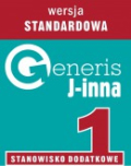 Dodatkowe stanowisko do programu GENERIS J-Inna – generator e-Sprawozdań finansowych XML wg załącznika nr 1 do ustawy o rachunkowości – wersja standardowa