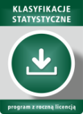 Klasyfikacje statystyczne: CN, PKWiU 2015 – ze stawkami VAT, PKWiU 2025, KŚT 2016 ze stawkami amortyzacji, PKD 2025, PKOB, z powiązaniami między klasyfikacjami – program komputerowy z roczną licencją (do pobrania)