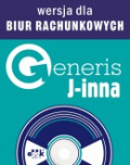 GENERIS J-Inna – generator e-Sprawozdań finansowych XML wg załącznika nr 1 do ustawy o rachunkowości – program komputerowy z roczną licencją – wersja dla biur rachunkowych (na płycie CD)

