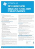 Obsługa wielopiły do wzdłużnego piłowania drewna zespołem pił tarczowych
