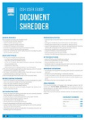 Obsługa niszczarki dokumentów (w języku angielskim) /Document Shredder