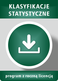 Klasyfikacje statystyczne: CN, PKWiU 2015 – ze stawkami VAT, PKWiU 2025, KŚT 2016 ze stawkami amortyzacji, PKD 2025, PKOB, z powiązaniami między klasyfikacjami – program komputerowy z roczną licencją (do pobrania)