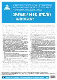 Spawacz elektryczny – wykaz prac dozwolonych młodocianym
