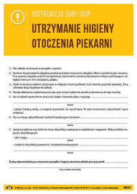 Utrzymanie higieny otoczenia piekarni (GMP/GHP)