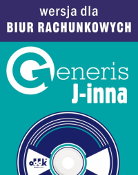 GENERIS J-Inna – generator e-Sprawozdań finansowych XML wg załącznika nr 1 do ustawy o rachunkowości – program komputerowy z roczną licencją – wersja dla biur rachunkowych (na płycie CD)

