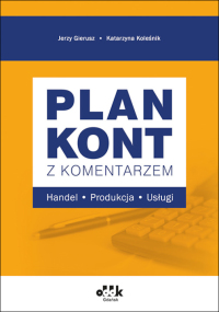 Plan kont z komentarzem – handel, produkcja, usługi
