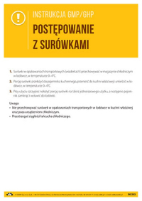 Postępowanie z surówkami (GMP/GHP)