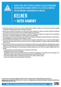 Kelner – wykaz prac dozwolonych młodocianym
