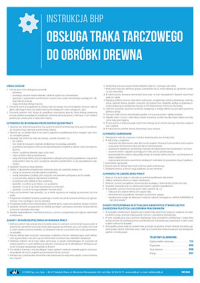Obsługa traka tarczowego do obróbki drewna