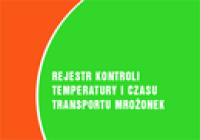 Rejestr kontroli temperatury i czasu transportu mrożonek