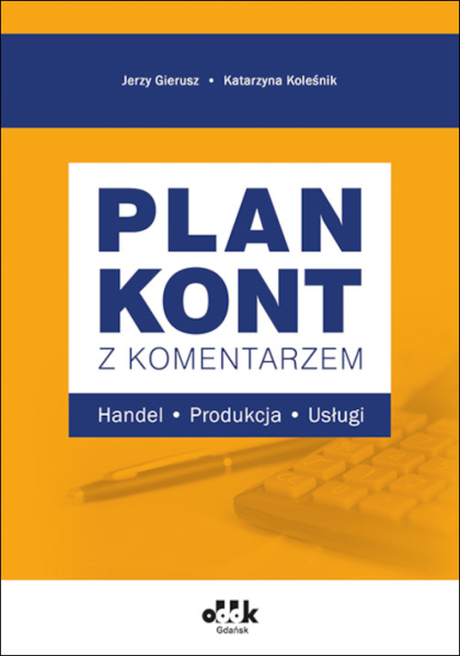 Plan kont z komentarzem – handel, produkcja, usługi