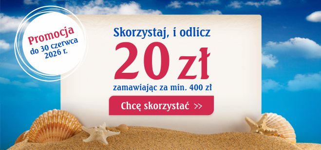 20 zł do zamówień od 400 zł do 30 czerwca 2026 w ODDK
