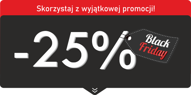 Black Friday 2024 -25% na wszystkie publikacje