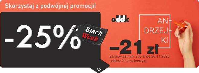 Skorzystaj z podwójnej promocji -25% i -21 zł
