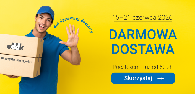 Darmowa dostawa Pocztexem, od 50 zł netto, przy przedpłacie. 