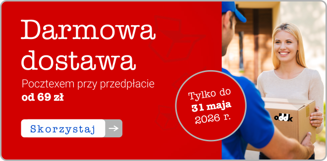 Darmowa dostawa Pocztexem, od 69 zł netto, przy przedpłacie. 