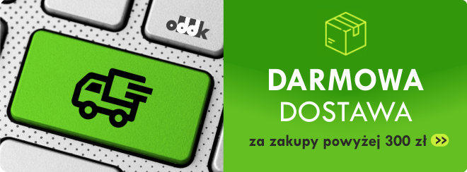 Darmowa dostawa od 300 zł netto, przy przedpłacie. Obejmuje wszytkie formy dostawy.