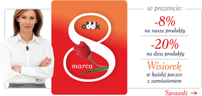 Dzień Kobiet -8% prawie na wszystko, 205 na dwa produkty, elegancki wisiorek na rzemyku