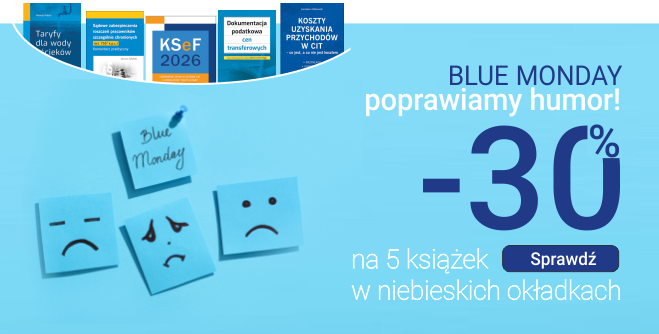 Blue Monday -30% na 5 książek